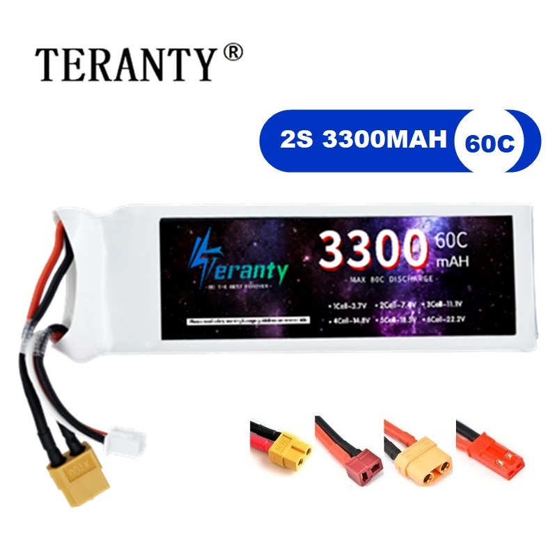 Drone Rc Leading - Batteria LiPo 2S 7.4V 3300mAh 60C